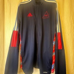 Adidas Men's Navy Jacket with Red Accents Pharrell Williams